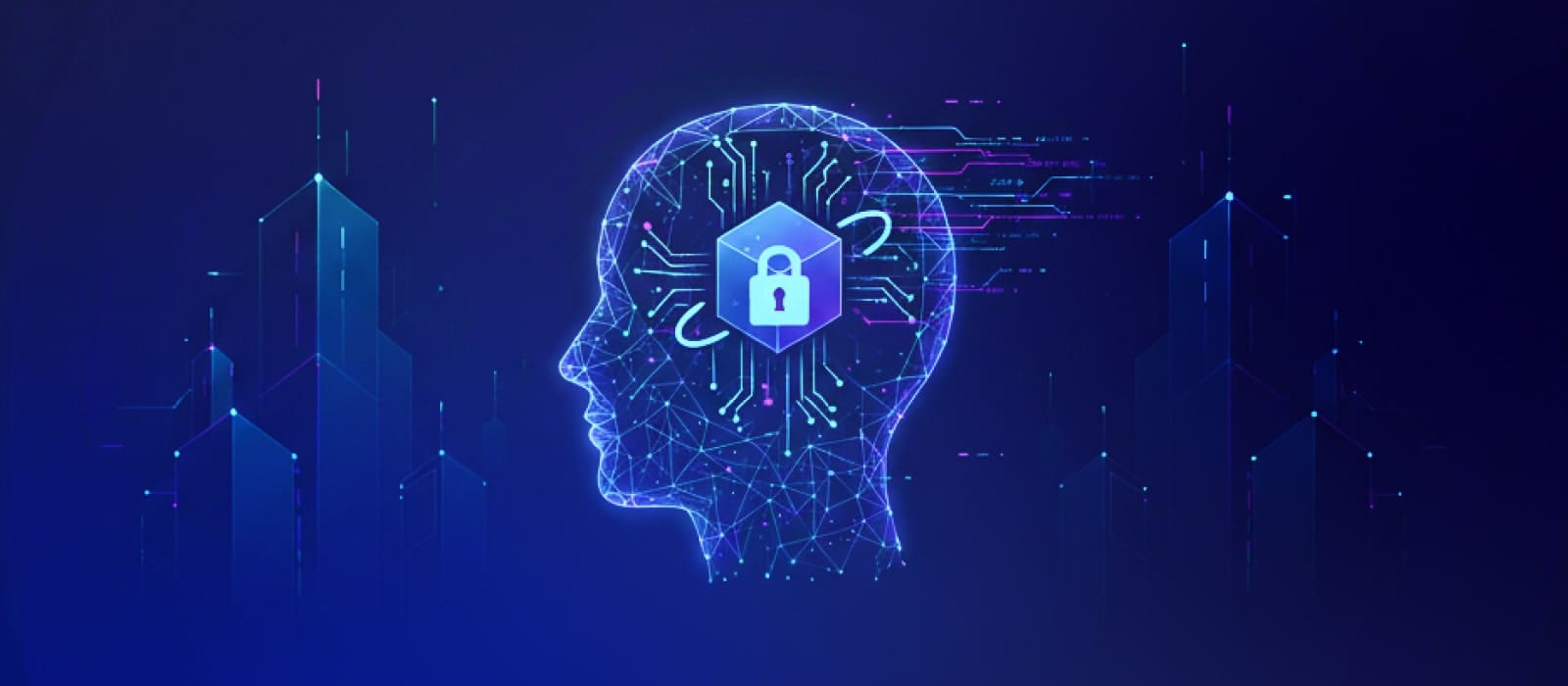 An illustration of a cloud with cybersecurity icons, highlighting the shift towards cloud technology for enhanced security.