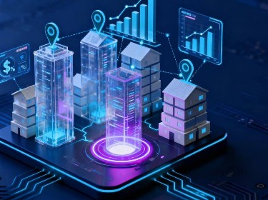 A cityscape featuring a dense network of modern buildings and advanced technology surrounding the urban area.